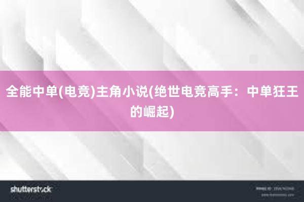 全能中单(电竞)主角小说(绝世电竞高手：中单狂王的崛起)