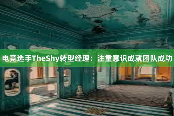 电竞选手TheShy转型经理：注重意识成就团队成功