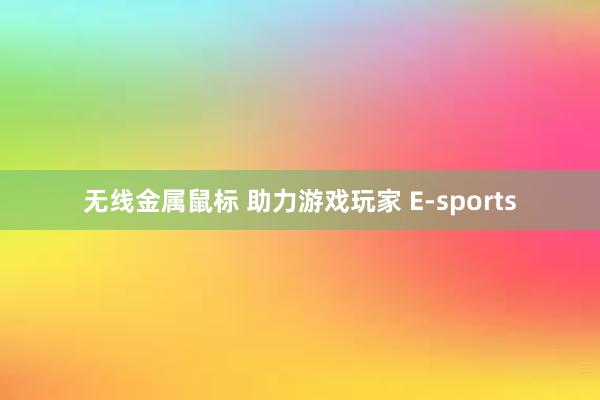 无线金属鼠标 助力游戏玩家 E-sports