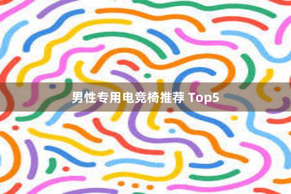 男性专用电竞椅推荐 Top5