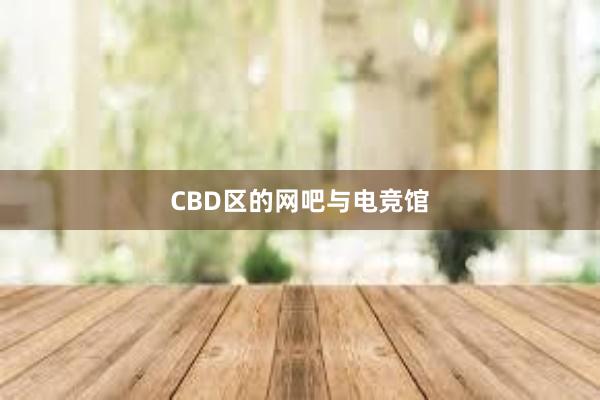 CBD区的网吧与电竞馆